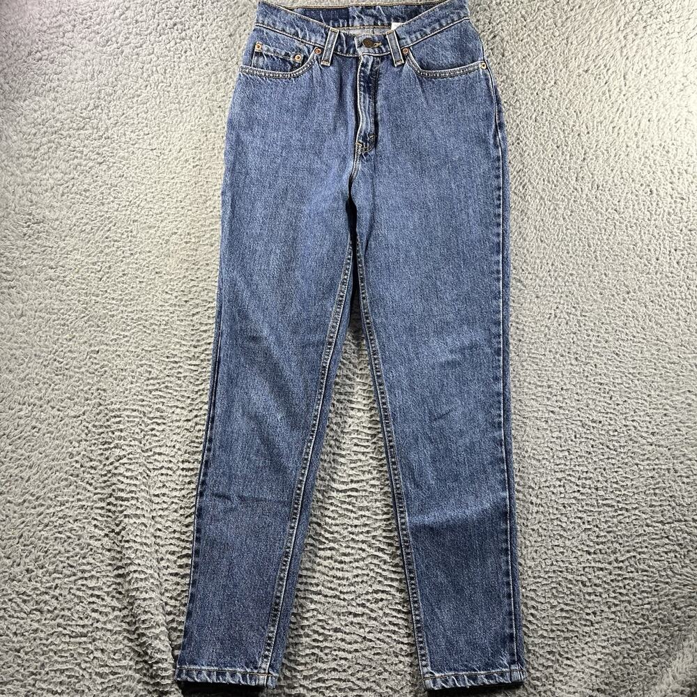 Vtg 90s Levis 512 Jeans USA Made High Rise Slim Tapered Leg 26x28 Mom 5 Short